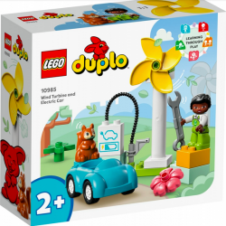 LEGO DUPLO  Turbina wiatrowa i samochód elektryczny 10985